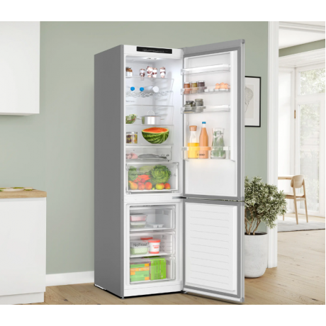 BOSCH KGN392LCF Ελεύθερος ψυγειοκαταψύκτης 203cm Inox
